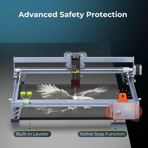 Falcon 10W Laser Engraver And Cutter With 72W Output 0.06mm Precision 32 Bit Control And A 15.7 By 16.3 Inch Work Area