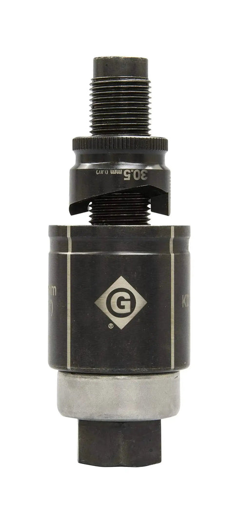 30.5 mm Slug-Buster Manual Knockout Set Replaces 60246 with knurled edge punch, laser markings, USA made die for KRW-1 wrench
