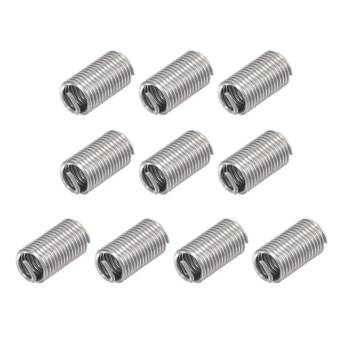 3/8-16 UNC Helical Wire Thread Inserts 304 Stainless Steel Coiled Thread Repair Kit, 3D Length 1-1/8 Inches, set of 10