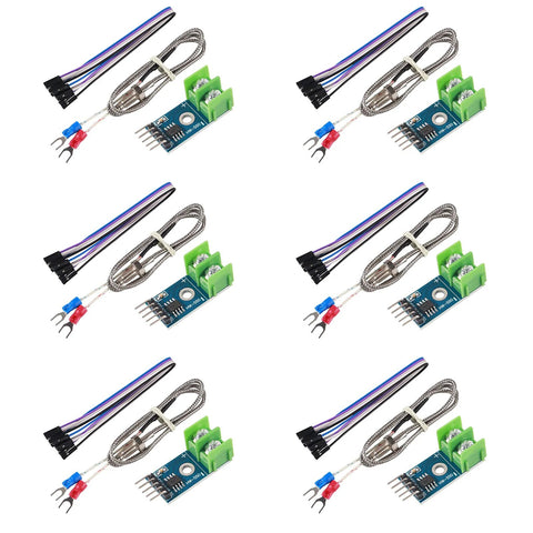 NOYITO MAX6675 Thermocouple Module Temperature Sensor K-Type Thermocouple Module Detection Temperature Range 0℃ to 1023.75 NOYITO MAX6675 Thermocouple Module Temperature Sensor K-Type Thermocouple Module Detection Temperature Range 0℃ to 1023.75