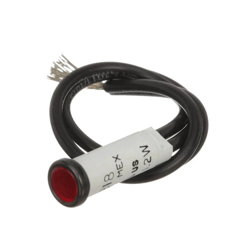 Beefy Incandescent Red Indicator Light For Control Panels 14V With Six Inch Lead Wires Five Sixteenth Inch Bulb Size