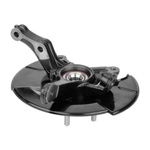Left Front Steering Knuckle And Wheel Bearing Hub Assembly For Civic 2012 2013 2014 2015 2016 1.8L Direct Fit Replacement