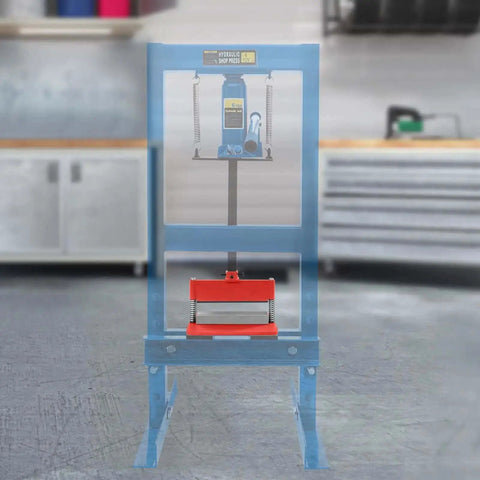 12 Inch Press Brake Attachment For 12 To 20 Ton Hydraulic Shop Presses Heavy Duty Metal Bending Tool For Metal Sheets Creating Complex Shapes Red With Quick Change Die
