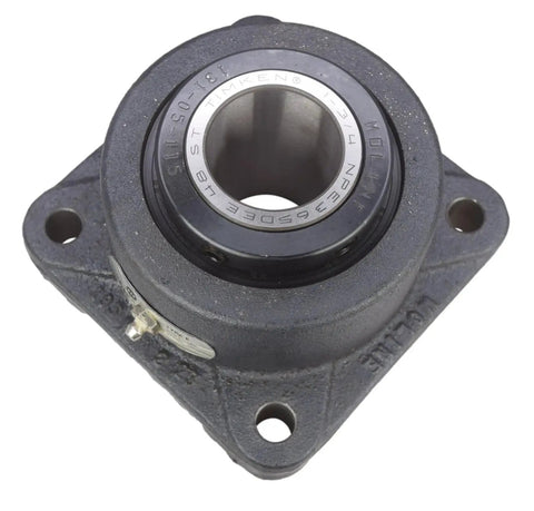 Heavy Duty One And Three Quarters Inch Type E Four Bolt Flange Bearing With Double Taper Rollers Interchangeable With Timken E