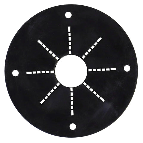 2 Inch Black Rigging Grommet With Flexible Rubber Center And Durable Plastic Outer Ring For Marine Rigging Applications