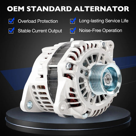 Close-up of Drop In 12V 150A Alternator Replacement for Murano 2015 2017 Pathfinder 2013 2017 Infiniti QX60 2014 2016 JX35 2013