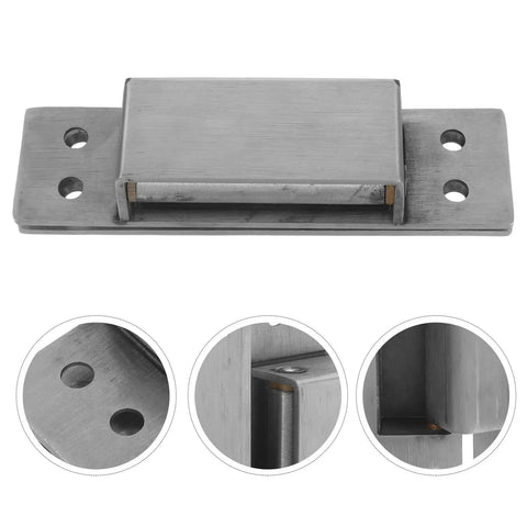 Sleek Hidden Concealed Cabinet Hinges With Adjustable Flush Mount For Secret Doors And Interior Wood Cabinets Five Inch Square Pivot Invisible Silver Finish Heavy Duty Load Capacity Easy Install By DOITOOL