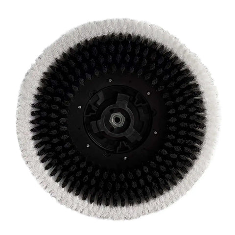 Close-up of a scrubber brush attachment for Foldable Walk Behind Floor Scrubber Machine With 180 RPM And 300W Motor