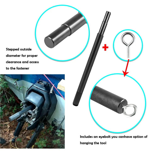 All In One Gimbal Bearing Installer Kit With Puller Remover And Engine Alignment Tools For Mercruiser Alpha Alpha 1 MR Bravo Volvo OMC Cobra And Yamaha Sterndrive 89 92 Easy Install And Precise Alignment Pro showing various components and installation view
