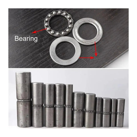 Weldable Bearing Door Hinges With Barrel Style For Doors And Cabinets Detachable Cylindrical Door Shaft Iron Hinge Ideal For Anti Door Secret Doors Durable Easy Install 20x90 showing cylindrical and bearing parts.