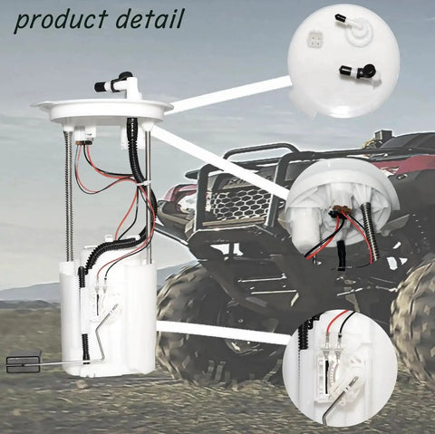 Honda Fuel Pump Assembly 16700-HR3-A21 for TRX420 TRX500 TRX520 detailed product view with installation components