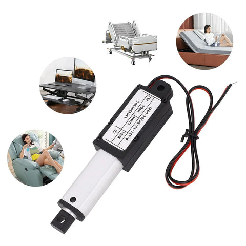 Mini 24V Electric Linear Actuator With 150N Thrust, IPX4, 30mm Stroke For Electric Doors And Industrial Machinery