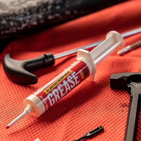 All Weather Synthetic Grease For Firearms High Tech Lubricant That Clings In Extreme Heat Or Cold in 10cc syringe