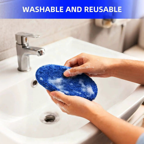 Washing microfiber pad from the Extendable Windshield Cleaning Tool With 4 Microfiber Pads And Spray Bottle