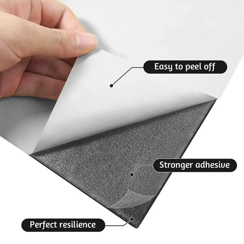 Self Adhesive Closed Cell Foam Padding Roll For Anti Vibration And Anti Slip, Black Neoprene Insulation Board Foam with peel-off backing