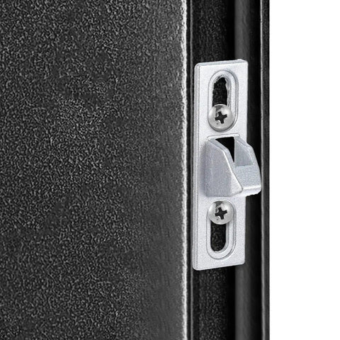 Close-up of 2 Pcs Sliding Door Latch Replacement Kit For Sliding Glass Doors, Screen Doors, And Patio Gates With Mounting Screws