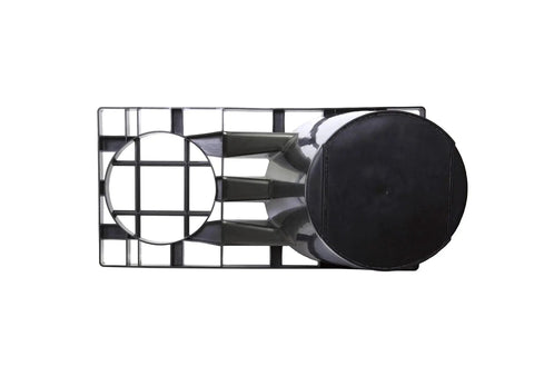 Top view of Post Anchoring Solution SD1 Set Of 5 for fence posts and hand rails on segmental retaining walls, code compliant sleeve.