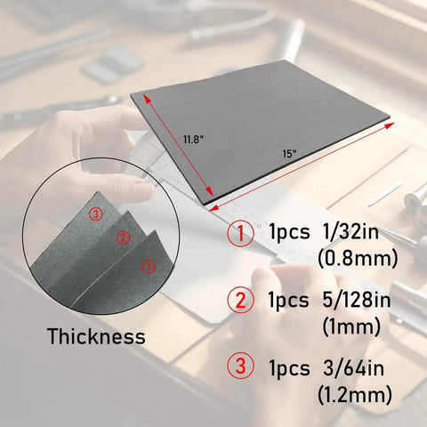 Non Asbestos Gasket Making Material 3 Sheet Set 15 By 11.8 Inches Oil Resistant High Temperature Sealing for DIY projects