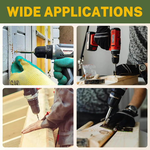 Wide applications of Heavy-Duty Lag Screws 14 X 4-1/2 Inch for outdoor wood and decking use with drills