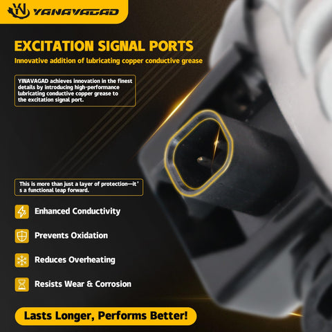 Excitation signal port with conductive grease for improved conductivity on automotive components.