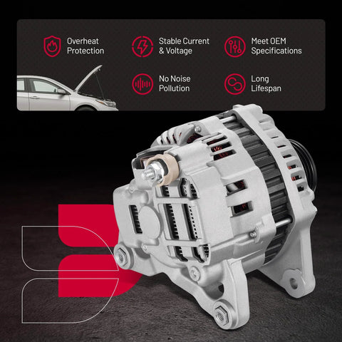 Drop In Alternator Replacement For Nissan Sentra 2011 2012 2.0L I4 Versa 2009 2012 1.8L I4 NV200 2015 2.0L I4 with OE style fit
