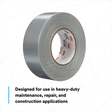 Heavy Duty Duct Tape, Silver, 1 Pack, 1.88 in x 60 yd x 9.0 mil, Water-Resistant Professional Grade shown on white background