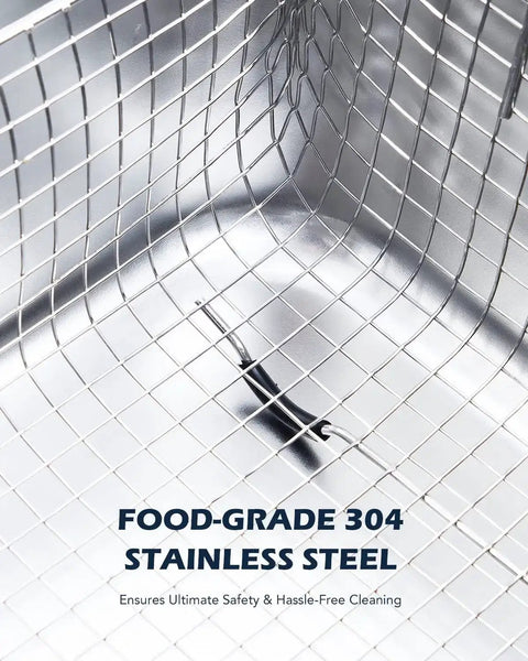 Close-up of stainless steel basket in 15L Ultrasonic Cleaner With Knob, 760W Total Power, 40kHz Digital Cavitation And Heater