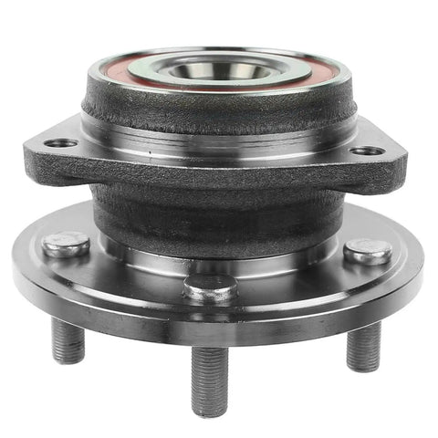 Front Wheel Hub And Bearing Assembly Direct Fit For Jeep Cherokee 1989 1999 Comanche 1990 1992 Grand Cherokee 1993 1998 Wagoneer 1990 And Wrangler 1990 1999 Ready To Go With Bearings Pre Installed Plug And Play Front Hub Repair Kit, front view