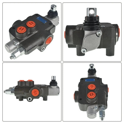 One Spool Hydraulic Directional Control Valve For Double Acting Cylinders, cast-iron, 21 GPM, 3600 PSI, multiple angles view