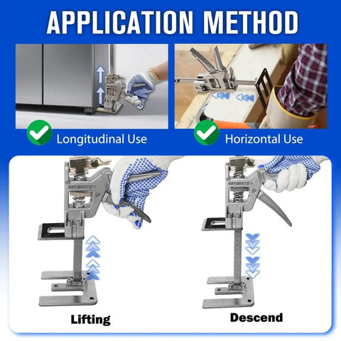 Two Pack Heavy Duty Furniture Lift Jacks With Anti Slip Pads 6 Inch Lift 440 Lb Weight Capacity Slow And Fast Descent