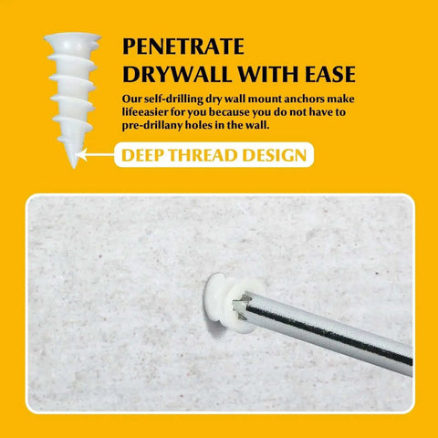 Self Drilling Screws And Drywall Anchors Kit With 192 Pcs For Sheet Metal Wood And Drywall showing deep thread design