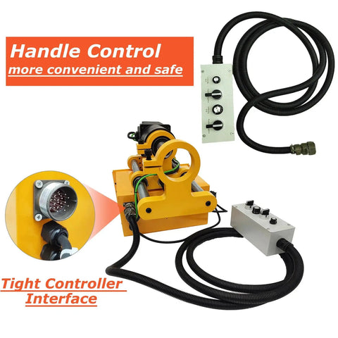 INTSUPERMAI Portable Line Boring Machine 110V Hole Drilling Connecting Rod Boring Machine XDT50 with Hole Diam Ф55 - Ф260mm, control interface view