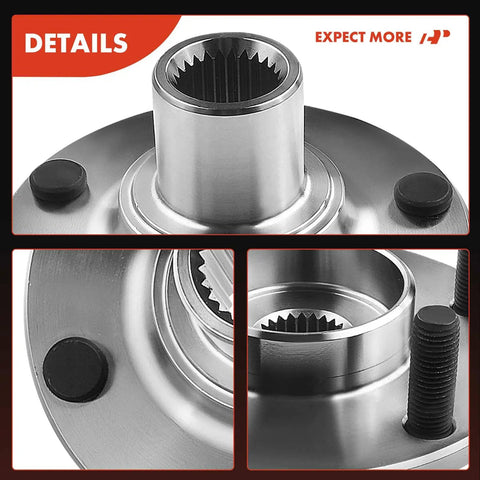 Front Wheel Bearing And Wheel Hub Kit For Ford Transit Connect 2010 2011 2012 2013 5 Lug close-up detail view