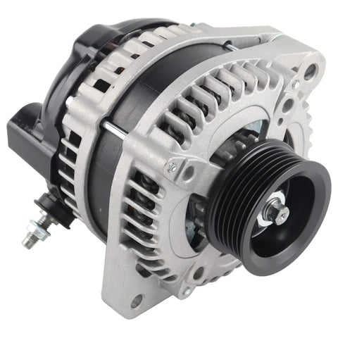 Beefed Up 130A 12V Alternator With Six Groove Pulley For 2004 2007 Honda Accord 3.0L OEM Replacement 31100 RCB Y01 104210 3500