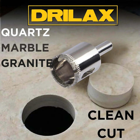 Premium 1 Inch Diamond Drill Bit By Drilax With Triple Coating For Multi Material Use On Granite Quartz Countertops