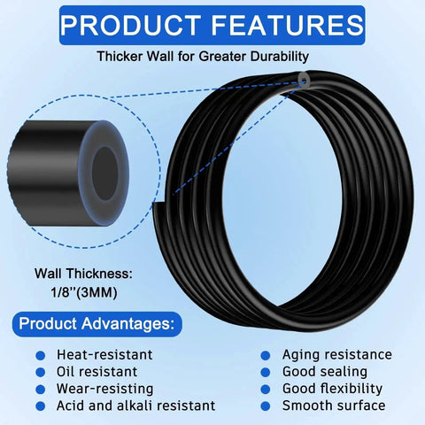 Epic 84 PC Silicone Vacuum Hose Kit With 6.6 Ft Hoses And 80 Connectors For Cars Features and Advantages