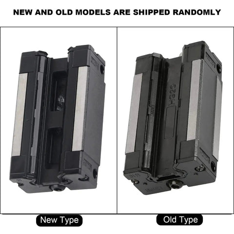 Comparison of new and old High Grade 20mm Linear Ball Bearing Slide Rail Carriage Block for CNC Machines