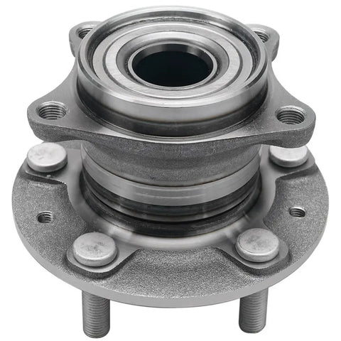 AWD Rear Wheel Bearing Hubs Kit For 2007-2012 Mazda CX-7 With 2 Rear Hubs And 2 Sway Bar End Links - Complete 4 Piece Replacement Suspension Kit For Improved Handling And Quiet Ride. Close-up of rear hub assembly.