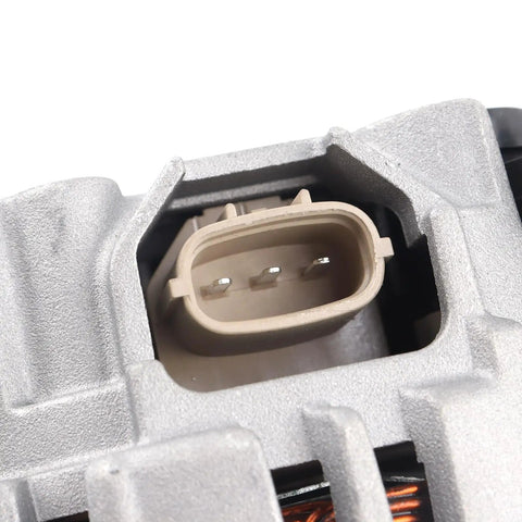 Close-up view of Alternator For 2010-2013 Mazda 3 2.0L 12V 100Amp Replacement Direct Fit OE Style electrical connector