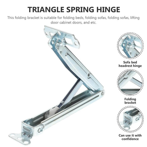 Adjustable Lift Up Sofa Bed Hinge With Multi Position Support Bracket FUOYLOO, metal hinge for furniture lifting and support