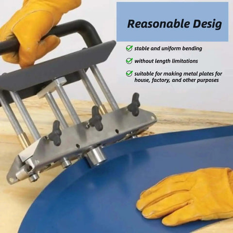 Metal Bending Tool With Three Station Roller For Roofing Sheets 0.3 To 1.0mm Thickness 13 To 130mm Fold Height in use