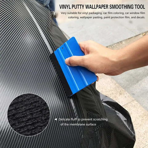 All In One Car Window Tint Kit With 18 Piece Tool Set For Easy DIY Vinyl Wrap And Glass Protection Includes Squeegees