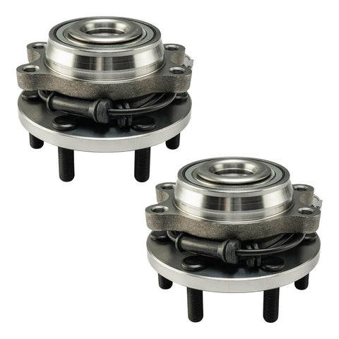 BeefedUp 4WD Front Wheel Bearing And Hub Assembly That Fits Nissan Frontier 2005 To 2019 Xterra 2005 To 2015 Pathfinder 2005 To 2012 Suzuki Equator 2009 To 2012 6 Lug 2 Piece Set