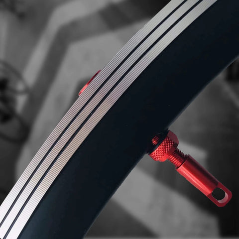 Tubeless Presta Valve Stem Kit Ultra Light Alloy With Removable Valve Cover O Ring And Lock Nut For A Tight Seal 40 44 55