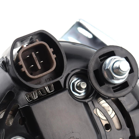 Close-up view of 150A 12V 6-Groove Pulley Alternator Replacement for Hyundai Santa Fe Santa Fe XL Azera Genesis Kia Sorento Sedona Cadenza K900 Direct Fit OE 11686 High Output Electrical