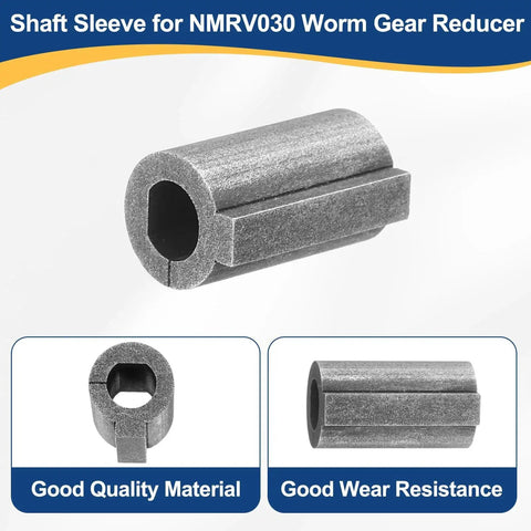 Shaft Sleeve 6.35mm Motor To 11mm Bore Adapter For NMRV030 Worm Gear Speed Reducer, 45 Steel with superior wear resistance.