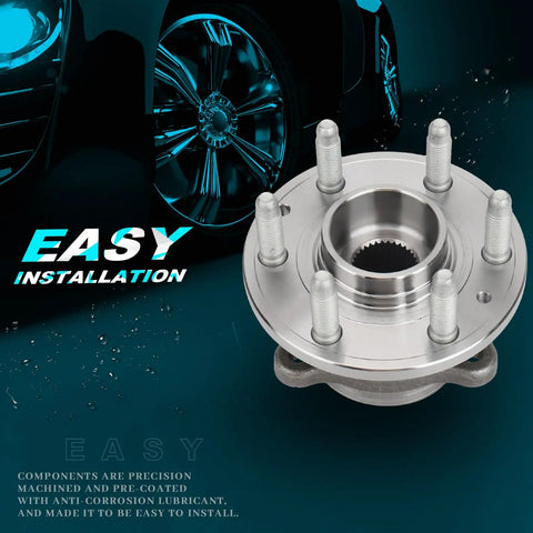 Front Wheel Bearing And Hub Assembly 515167 For 2015 To 2022 Chevrolet Colorado And 2015 To 2022 GMC Canyon 4WD With ABS 6 Lug