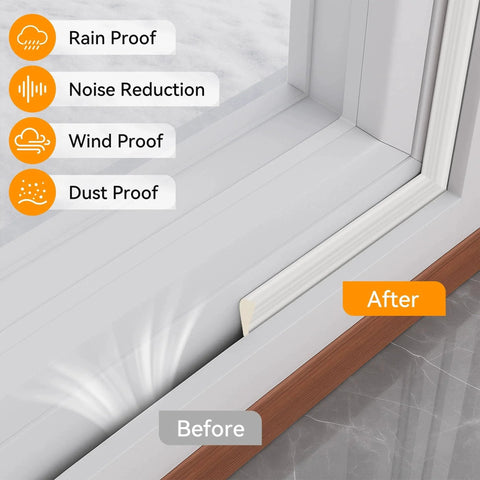 236 Inch Wedge Shaped Foam Window Seal Strip Self Adhesive Weather Stripping For Drafty Doors And Windows installed on frame