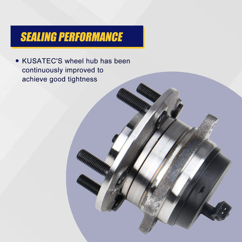 Side view of 512326 Rear Wheel Bearing And Hub Assembly For Hyundai Santa Fe Veracruz Sorento 5 Lug With ABS Rear FWD