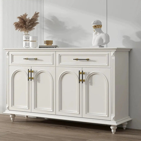 White dresser with 10 Pack Black And Gold Cabinet Pulls 5 1/16 Inch Overall Length With 3 Inch Center Hole Stainless Steel Grips And Zinc Alloy Base